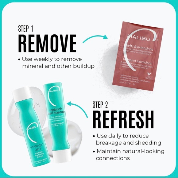 BRAND NEW Malibu C Replenish Hair Masque Ultra Hydrating Conditioner - Picture 2 of 4